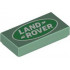 Tile 1 x 2 with Groove with Land Rover Logo Pattern: {пясъчно зелен}