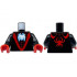 Torso Red V and Webbing, and White Spider Pattern / Black Arms / Red Hands: {черен}