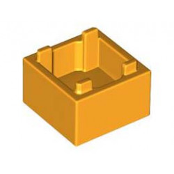 Кутия 2X2 с дъно No. 1: {огнено жълто-оранжев}