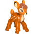 Deer with Molded Tan Front, Tail and Muzzle and Printed Eyes, Ears, Camouflage Spots, White Eyes, Black Nose and Mouth and Reddish Brown Crest Pattern (Bambi): {тъмно оранжев}