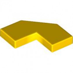 Плочка 2x2, deg. 90, с deg. 45 изрежете: {ярко жълт}