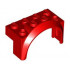 Vehicle, Mudguard 4 x 2 1/2 x 2 with Arch Round: {ярко червен}