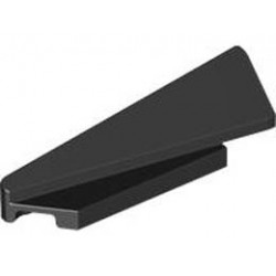 Wedge 5 x 1 x 1 1/3 with 4 x 1 Base Left: {черен}