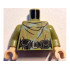 Torso Female Hooded Shirt Camouflage with Sand Green and Dark Tan Spots, Black Belt with Holster and Pouch Pattern / Olive Green Arms / Light Nougat Hands : {маслинено зелен}