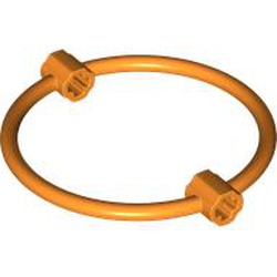 Ring 7 x 7 with Axle Connectors 1L: {ярко оранжев}