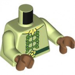 Мини горна част, №6647: {пролетно жълто-зелен}