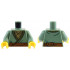 Torso Robe with Dark Green and Gold Trim and Dark Orange Belt over Dark Tan Shirt Pattern / Sand Green Arms / Yellow Hands: {пясъчно зелен}