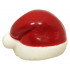 Minifigure, Headgear Cap, Santa with Dark Red Top Pattern (BAM): {бял}