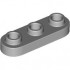 PLATE 1X3, ROUNDED, NO. 1: {умерено каменно сив}