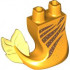 Мини опашка на русалка, №21: {огнено жълто-оранжев}