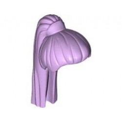 Minifigure, Hair Female Ponytail Long Straight with Holder: {лавандулов}