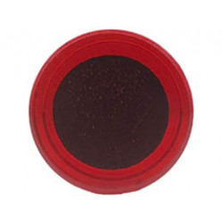 Tile, Round 1 x 1 with Large Black Circle Pattern: {прозрачно червен}