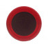 Tile, Round 1 x 1 with Large Black Circle Pattern: {прозрачно червен}