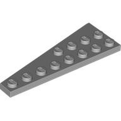 Wedge, Plate 8 x 3 Right: {умерено каменно сив}