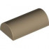 Slope, Curved 2 x 4 Double with Groove: {пясъчно жълт}