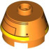 2X2 ROUND BRICK, W/ KNOB, NO. 10: {ярко оранжев}