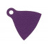 Minifigure Cape Cloth with Single Top Hole - Spongy Stretchable Fabric: {светло виолетов}