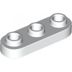 PLATE 1X3, ROUNDED, NO. 1: {бял}