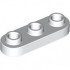 PLATE 1X3, ROUNDED, NO. 1: {бял}