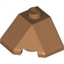 ROOF TILE 2X2X1 45 DEGR. - BOT. 45 DEGR.: {умерен нуга}