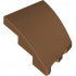 BRICK 2X3, OUTSIDE BOW, LEFT: {умерен нуга}
