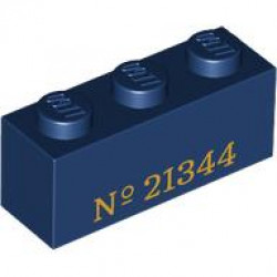 BRICK 1X3, NO. 75: {земно син}