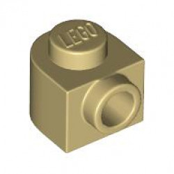 Brick, Round 1 x 1 x 2/3 Half Circle Extended with Stud on Side: {тухлено жълт}
