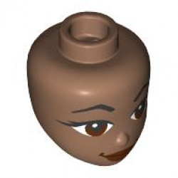 MINI DOLL, HEAD, NO. 417: {умерено кафяв}