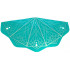 Plastic Dark Turquoise Conical Roof with Silver Geometric Triangles Pattern: {мултикомбинация}