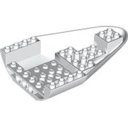 Aircraft Fuselage Forward Bottom Curved 8 x 12 with 4 Holes: {бял}