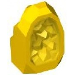 Rock 1 x 1 Geode with Molded Trans-Yellow Crystals Pattern: {ярко жълт}