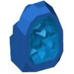 Rock 1 x 1 Geode with Molded Trans-Dark Blue Crystals Pattern: {ярко син}