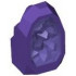 Rock 1 x 1 Geode with Molded Trans-Purple Crystals Pattern: {светло виолетов}