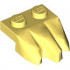 Plate, Modified 1 x 2 with 3 Claws / Rock Fingers: {студено жълт}