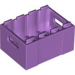 Container, Crate 3 x 4 x 1 2/3 with Handholds: {умерено лавандулов}