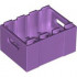 Container, Crate 3 x 4 x 1 2/3 with Handholds: {умерено лавандулов}