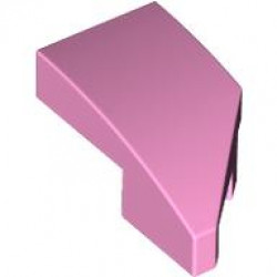 LEFT PLATE 1X2, W/ BOW, 45 DEG. CUT: {светло пурпурен}