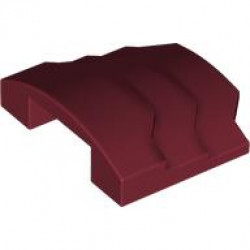 DESIGN BRICK 4X1, W/ BOW: {нов тъмно червен}