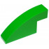 Slope, Curved 4 x 1 x 1 2/3: {ярко зелен}