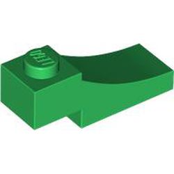 BRICK 1X3,OUTSIDE HALF ARCH,W/ CUTOUT: {тъмно зелен}