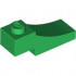 BRICK 1X3,OUTSIDE HALF ARCH,W/ CUTOUT: {тъмно зелен}