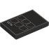 Tile 2 x 3 with Console with Silver Border, White Menu Icons and '14:23' on Dark Silver Background Pattern: {черен}