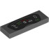 Tile 1 x 3 with Black Dashboard Display with Red and Green Lights and Gauges, White Number 5 and '350' Pattern: {тъмно каменно сив}