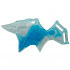 Dragon Wing 11 x 5 with Bar Handles with Marbled Dark Azure Pattern: {прозрачно светло син}