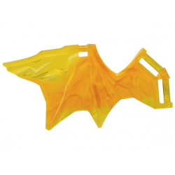 Dragon Wing 11 x 5 with Bar Handles with Marbled Bright Light Orange Pattern: {прозрачно жълт}