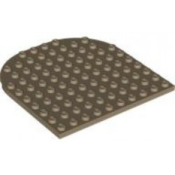 Plate, Round 10 x 10 Rounded End: {пясъчно жълт}
