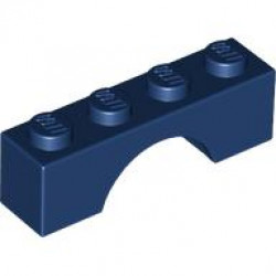 BRICK W. BOW 1X4: {земно син}