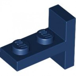 PLATE 2X1, W/ VERT. TUBE: {земно син}
