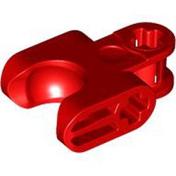 Technic, Axle Connector 2 x 3 with Ball Joint Socket - Closed Sides, Straight Forks with Closed Axle Holes: {ярко червен}