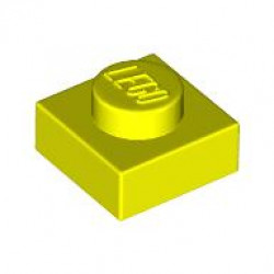 PLATE 1X1: {пъстро жълт}